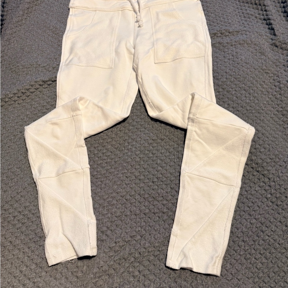 Lululemon White french terry leggings
